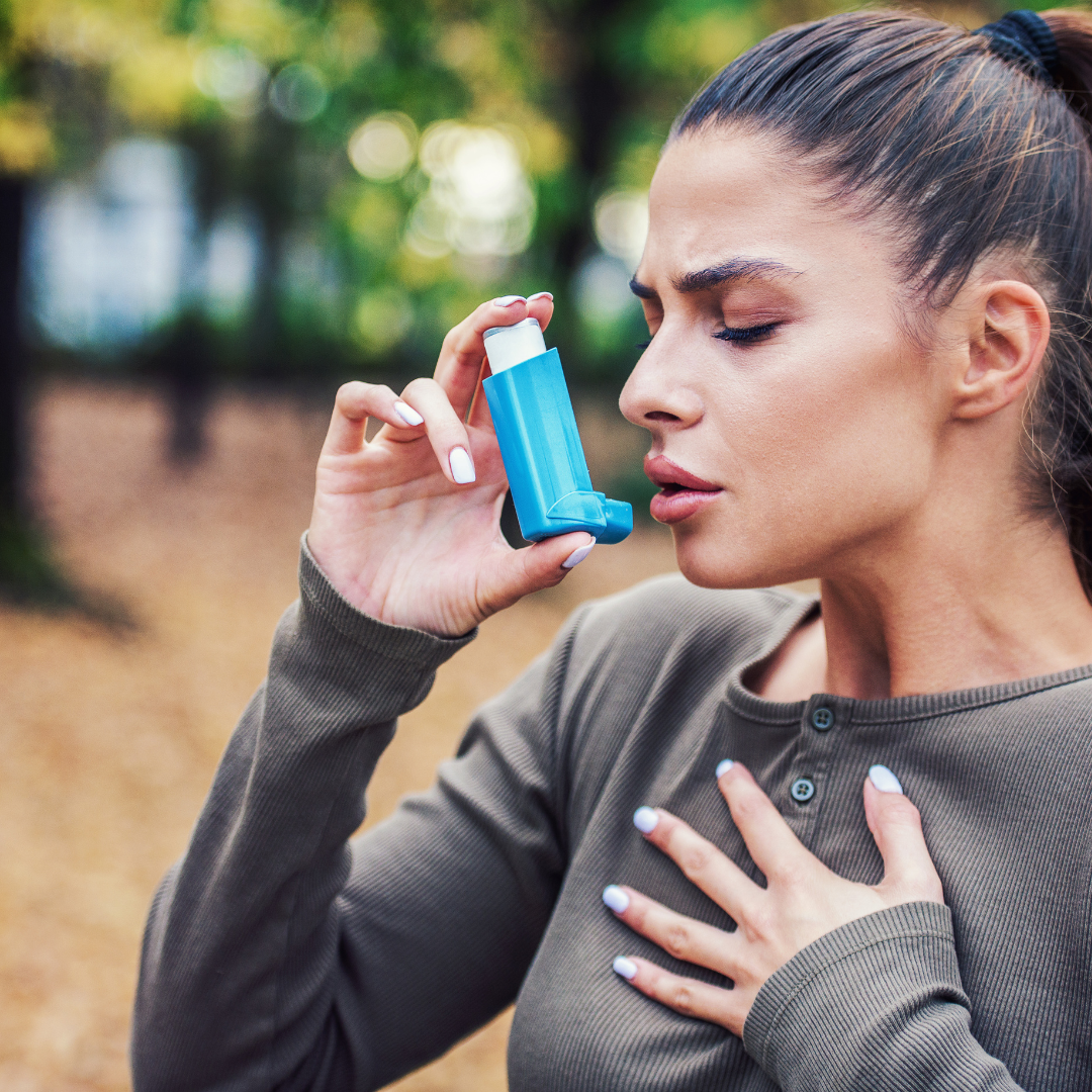Using an inhaler to treat asthma